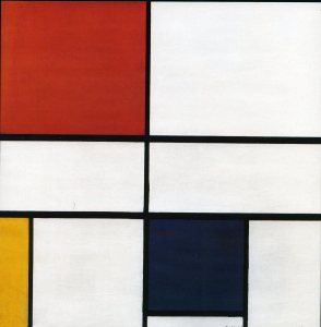MONDRIAN - Composition Nº III, with red, yellow and blue, 1935, oli sobre tela, 56 x 55 cm, Tate Gal. Londres 